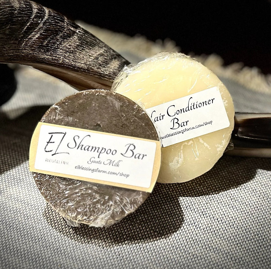All Natural Goat’s Milk Shampoo Bar & Conditioner Bar Combo *ONLY SHIPS DURING COOLER MONTHS* local pick up only when temps are above 80***